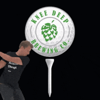 KneeDeepBrewingCo golf craft beer tee knee deep GIF