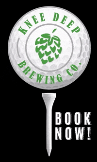 KneeDeepBrewingCo beer golf craft beer knee deep GIF
