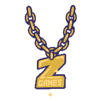 zgames festival snowboarding zgames golden chain Sticker