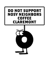 Nosy Neighbors Sticker by buddhabeanscoffee