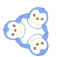 Friends Playing Sticker by Pudgy Penguins