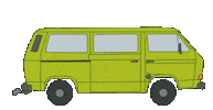 Bus Volkswagen Sticker by GurkewillReisen