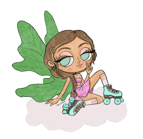 Skate Butterfly Sticker