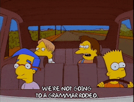 driving bart simpson GIF