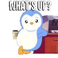 Good Morning Coffee Sticker by Pudgy Penguins