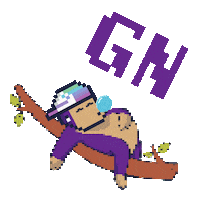 Happy Good Night Sticker by BigBrains