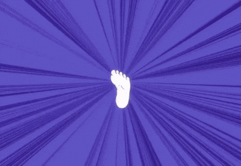 quqf_ giphystrobetesting giphycreatortest feet monogatari GIF