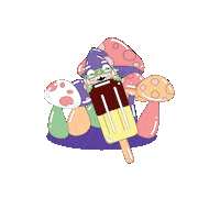 Mushrooms Ove Sticker