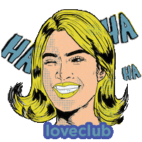 happy laugh Sticker by LOVECLUB