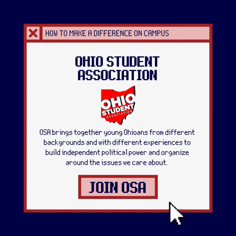 OhioStudents giphygifmaker giphyattribution students ohio GIF