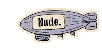Zeppelin Air Balloon Sticker by Hey Nude