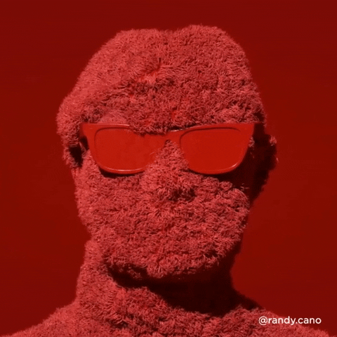 randycano giphygifmaker trippy red weird GIF