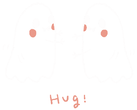 Ghost Hug Sticker by Miss NoProblem