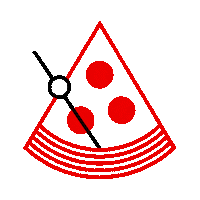 quattroquarti pizza slice pizzeria labbestia Sticker