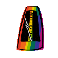 Colorfully Metronome Sticker