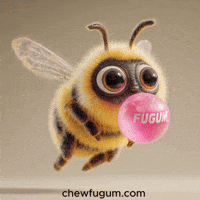 Bee Bubble GIF by Fugum