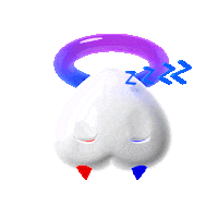 Tired 3D Sticker by BloodPop®