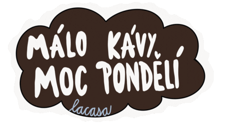 Coffee Czech Sticker by LaCasa