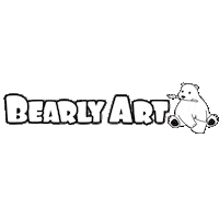 Glue Sticker by Bearly Art