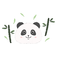 Panda Bamboo Sticker
