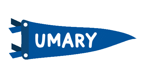 College Bleed Blue Sticker by University of Mary