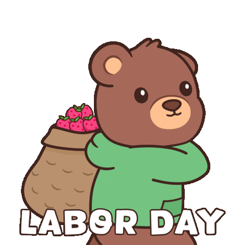 Working Teddy Bear Sticker by BEARISH