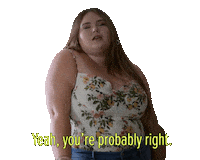 Ok Fine Yes Sticker by Freeform's Single Drunk Female