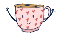 jencreates happy dancing smile coffee Sticker