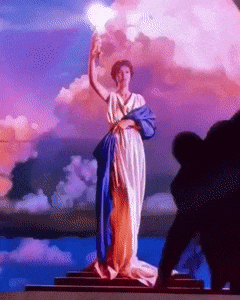 FrancisPercival giphyupload lady torch columbia GIF