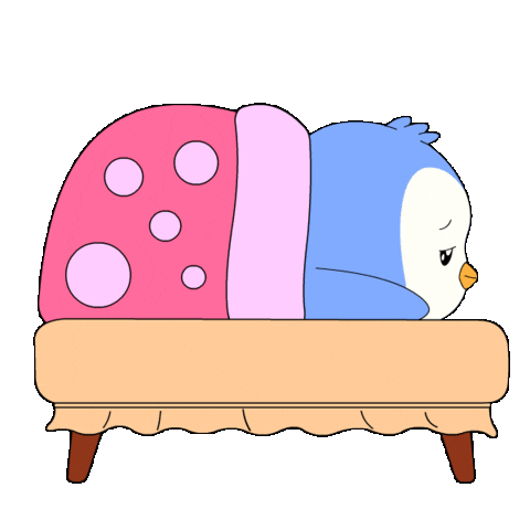 Tired Standing Up Sticker by Pudgy Penguins