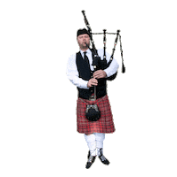 Bagpiper Sticker by Macalester College