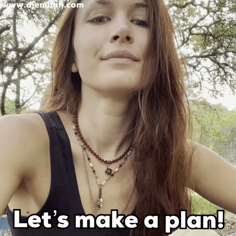 Make A Plan GIF by Djemilah Birnie