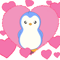 I Love You Heart Sticker by Pudgy Penguins