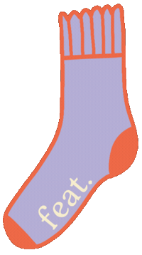 Happy Socks Sticker by FEAT. by Chelsey Wilson