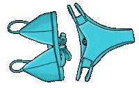 Swimwear Swimsuit Sticker by HanaJana
