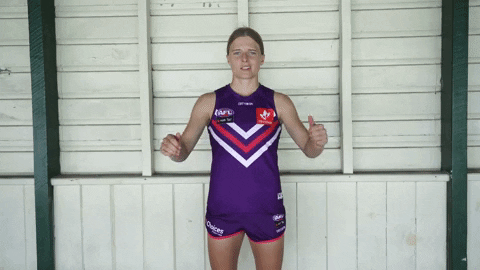 Thumb Thumbs Down GIF by Fremantle Dockers
