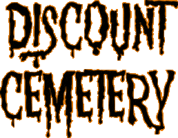 discountcemetery horror spooky cemetery skeleton crew Sticker