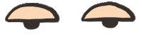 anniecchiang white face eyes roll Sticker