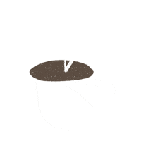 Coffee Cup Sticker by Aleksandra Konakova