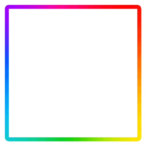 Rainbow Frame Sticker by Troupe429