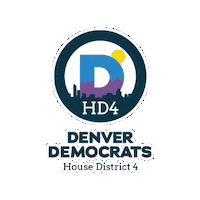 denverdemocrats democrats denverdemocrats denverdems Sticker