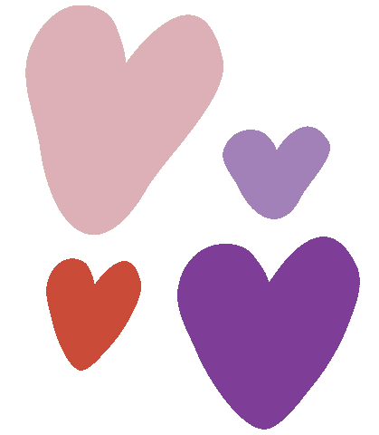In Love Hearts Sticker