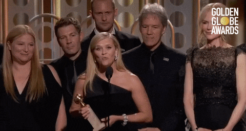 reese witherspoon we see you we hear you and we will tell your stories GIF by Golden Globes