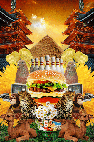 collage art GIF by haydiroket (Mert Keskin)