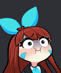 Qyuwi anime vtuber gross sick GIF