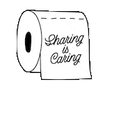 Toilet Paper Heart Sticker by DUDESxDONUTS