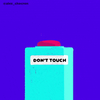 character touching GIF by alexchocron