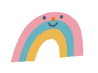 Happy Rainbow Sticker by candice