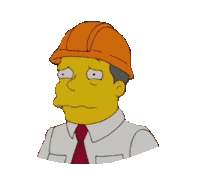 sad the simpsons Sticker