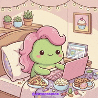 Monday Morning Sleep GIF by KuteCosmos | Home of Fruffy